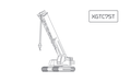 Гусеничный телескопический кран XCMG XGTC75T