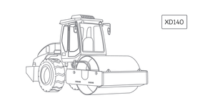 Двухвальцовый каток XCMG XD140