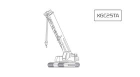 Гусеничный телескопический кран XCMG XGC25TA