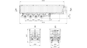 Полуприцеп зерновоз CAT500 49м3 (Оси SAF)