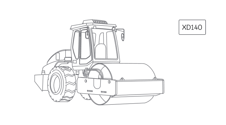 Двухвальцовый каток XCMG XD140