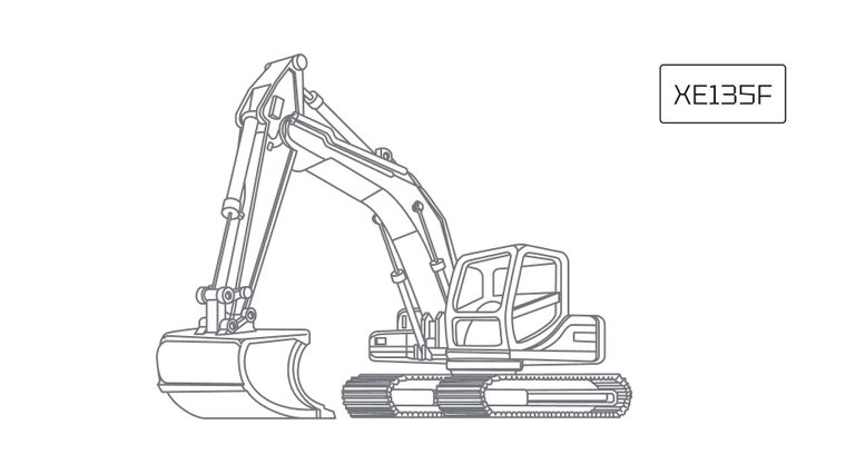 Гусеничный экскаватор XCMG XE135F