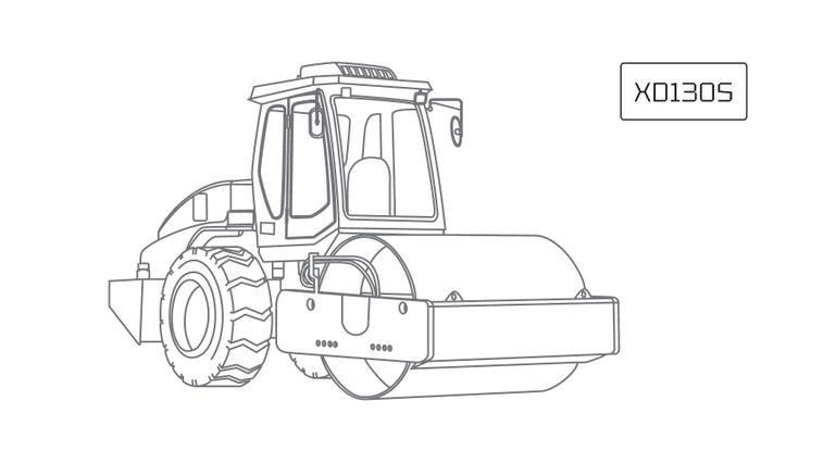 Каток тротуарный двухвальцовый XCMG XD130S